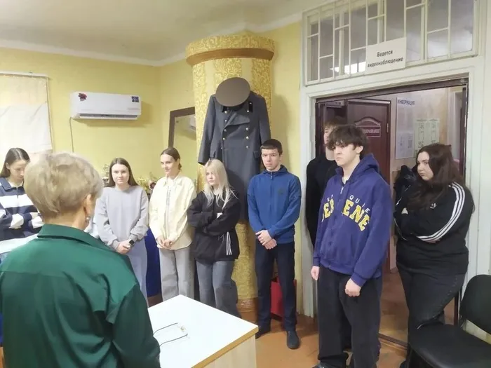 В музее